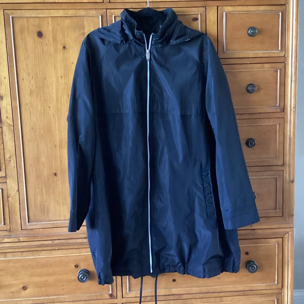Via Spiga Black Raincoat Woman’s Size 1X